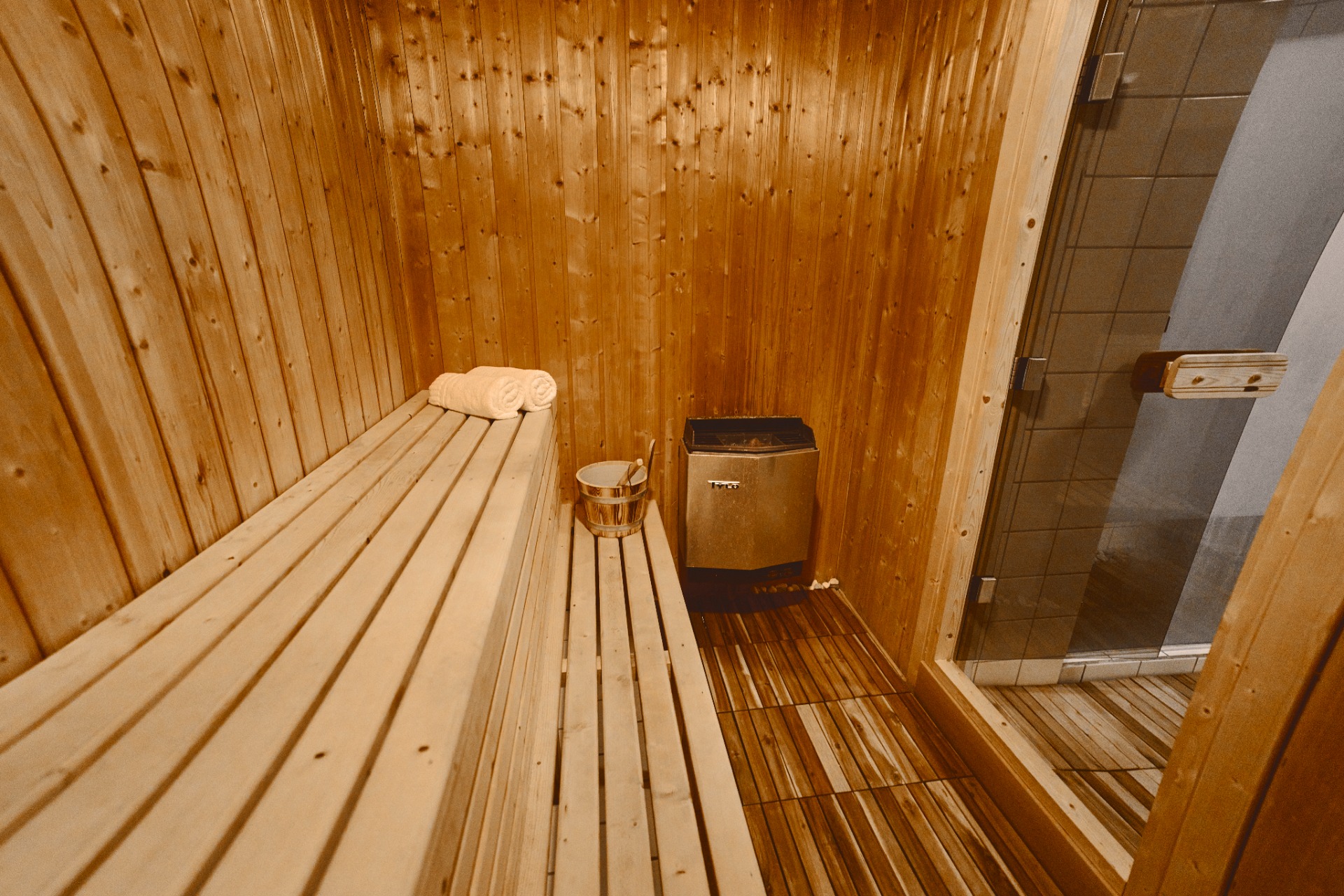 indoors sauna in hotel geilo mountain lodge